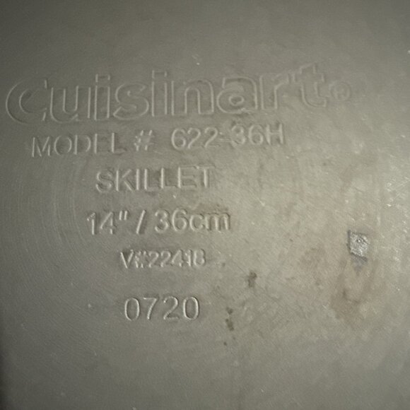 Cuisinart Skillet Model #622-38H Stir Fry Wok 14” Teflon Pan Stainless Steel - Picture 12 of 16